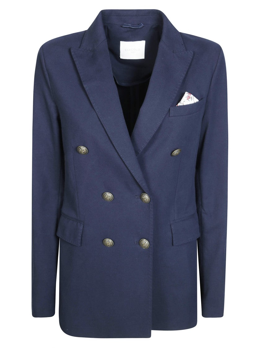 Circolo Slim-Fit Double-Breasted Jacket