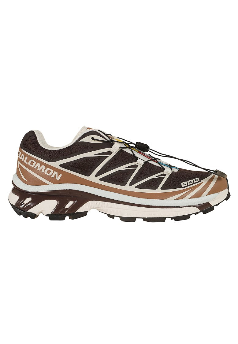 Salomon Black Coffee Xt-6 Technical Mesh Trail Sneakers