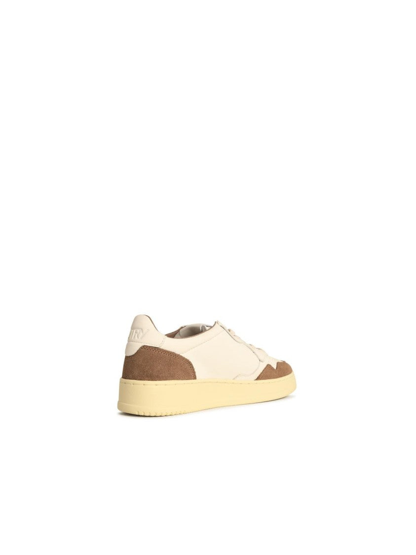 Autry Medalist Low' White Leather Sneakers