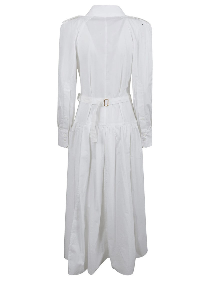Patou Classic Shirt Dress With Belted Waist