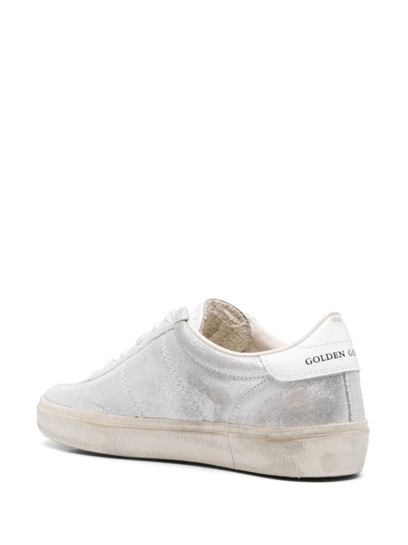 Golden Goose Low-Top Silver Sneakers
