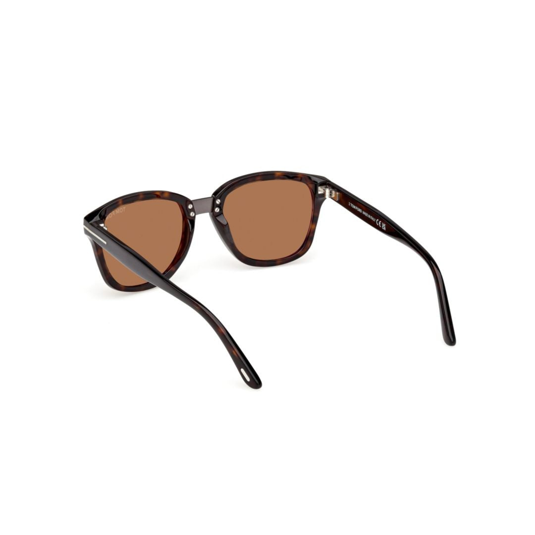 Tom Ford Ft1213 Classic Square Tortoiseshell Frame Sunglasses