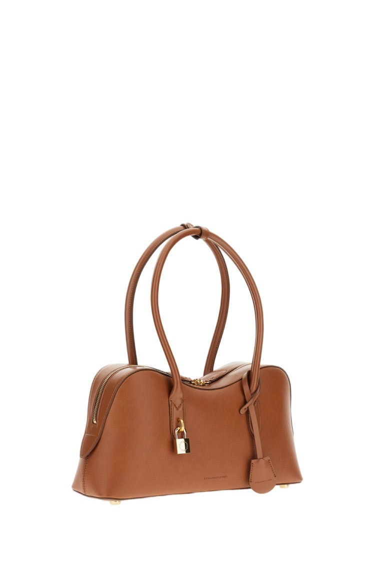 Stella Mccartney Structured Shoulder Bag In Grape-Based Leather
