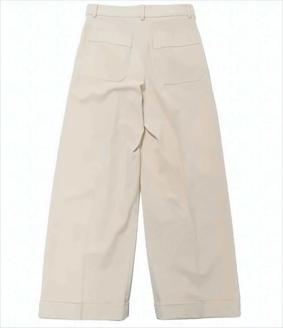 Max Mara Tailored Wide-Leg Cotton Pants With Clean Lines