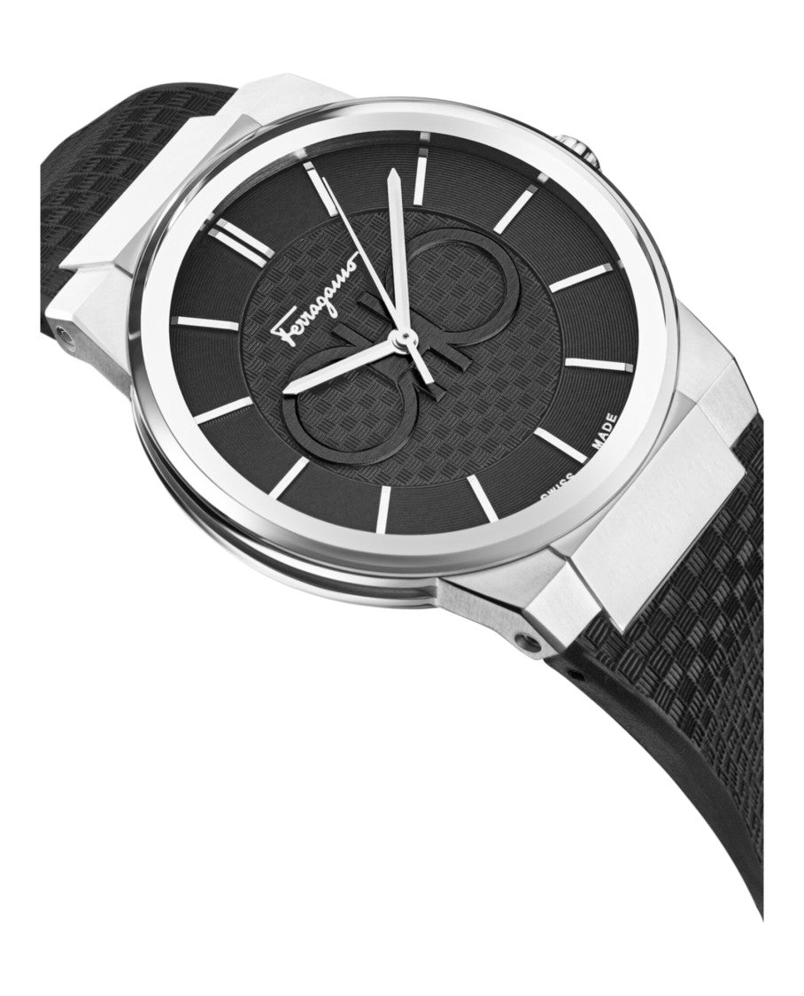 Ferragamo Sapphire Silicone Watch