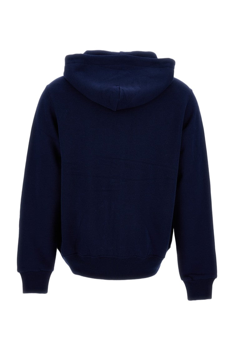 Polo Ralph Lauren Cropped Full Zip Hoodie With Adjustable Drawstring And Embroidered Logo