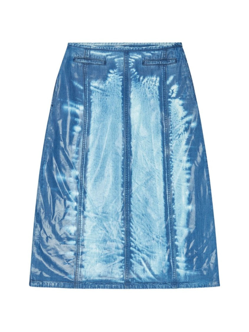Diesel Tie-Dye Effect Knee-Length Silk And Nylon Skirt