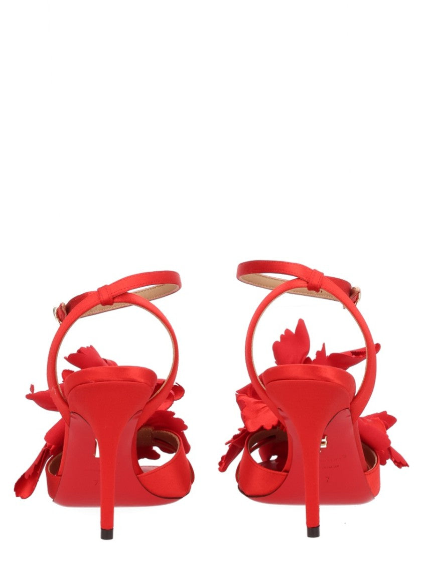 Ferragamo Leather Stiletto Ankle Strap Sandals