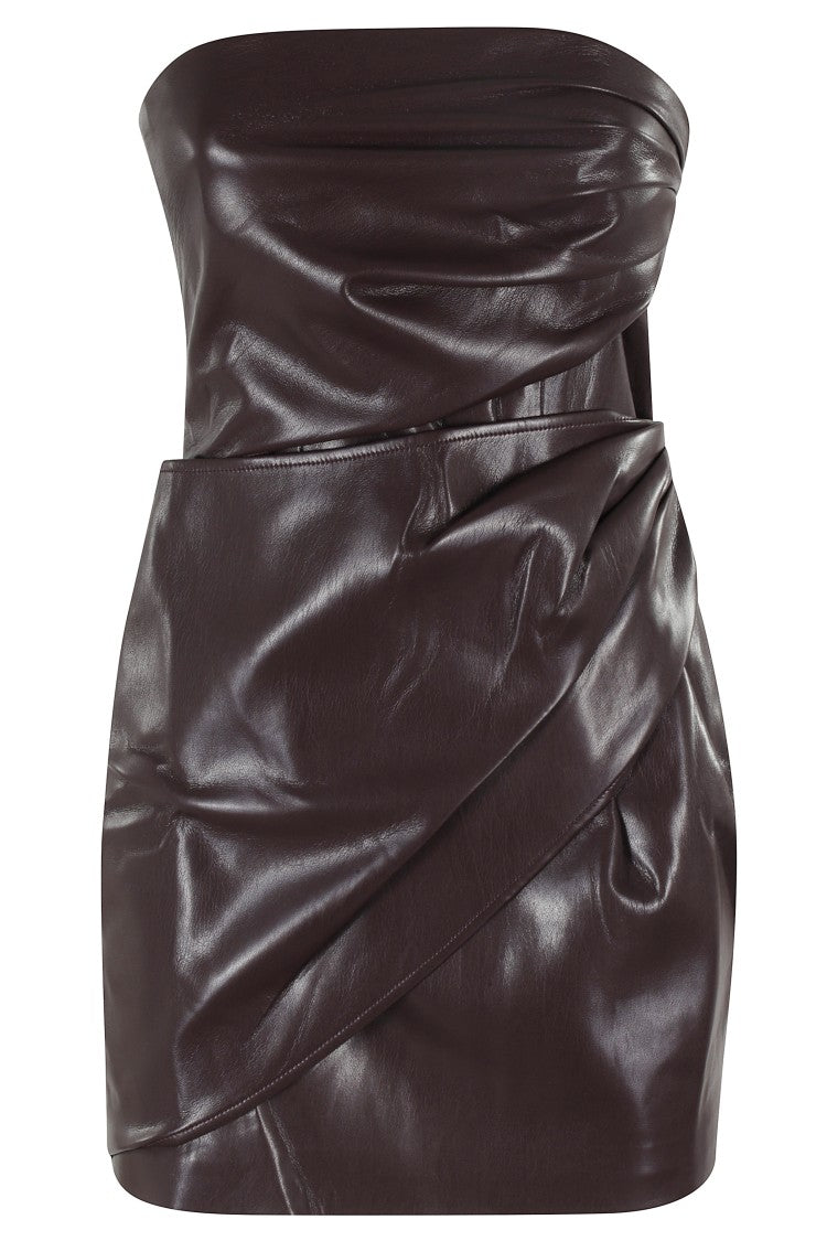 The Andamane Yana Dress Sleveless Draped Mini Dress