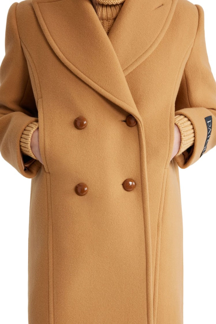 Patou Knee-Length Wool And Cashmere Blend Coat