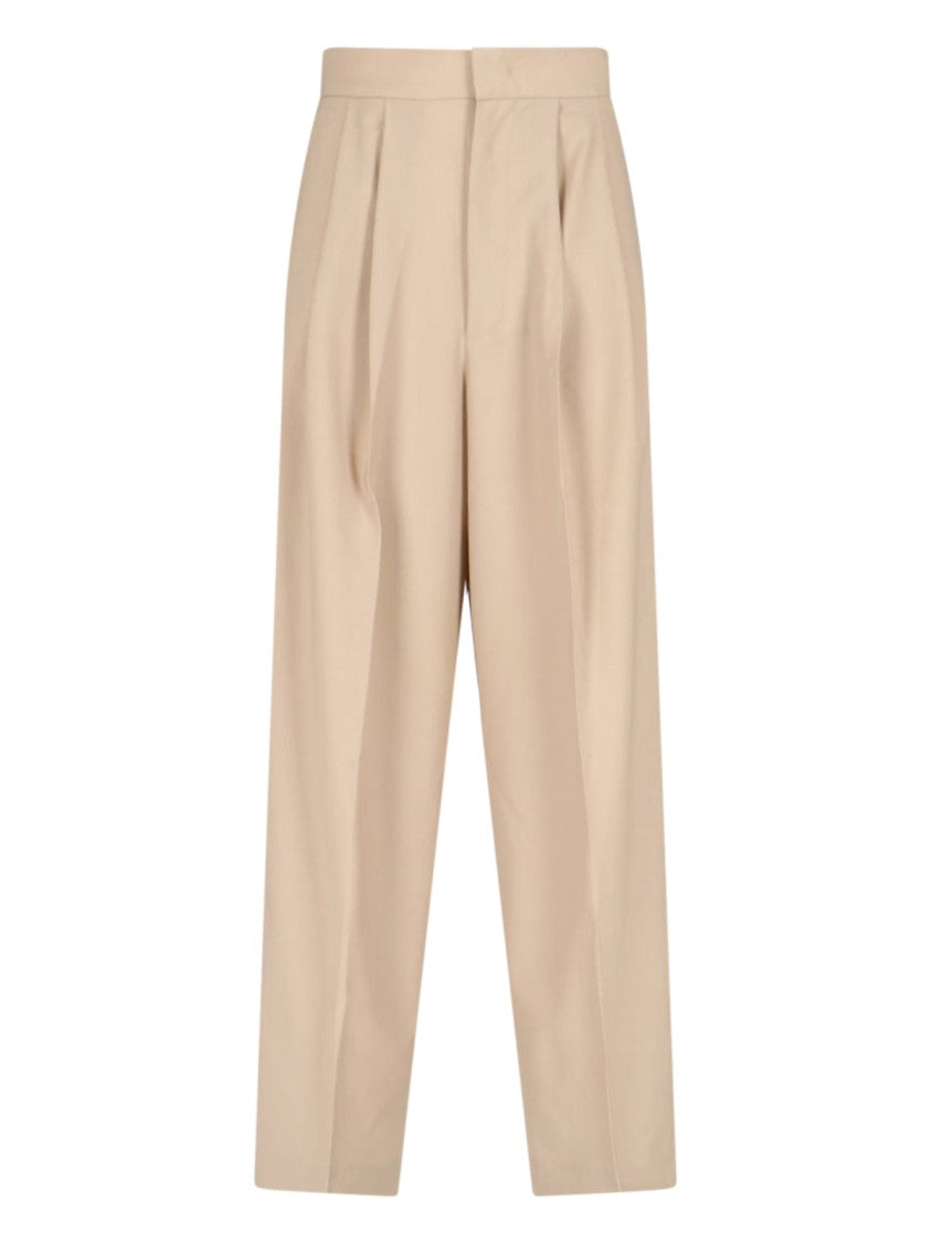 Sa Su Phi High-Waisted Wide-Leg Trousers With Front Pleats