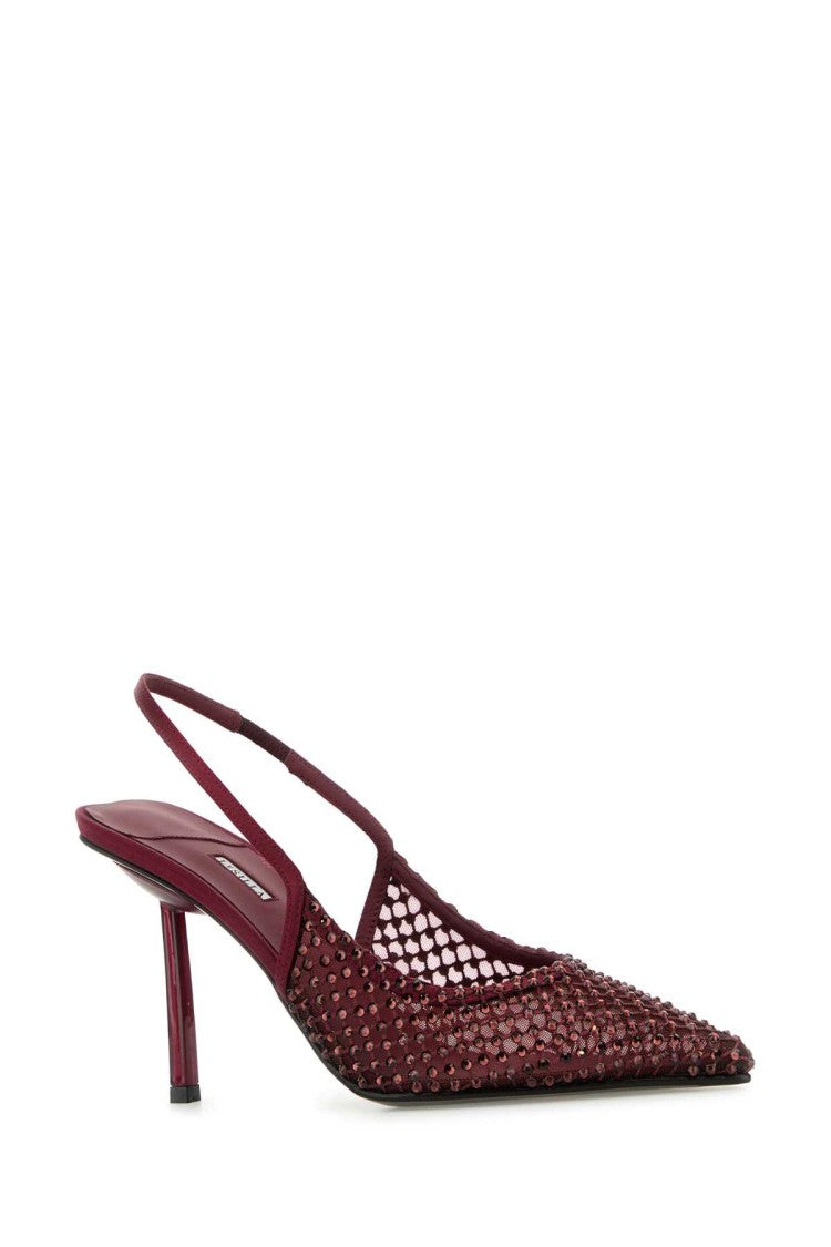 Le Silla Embellished Mesh Gilda Pumps
