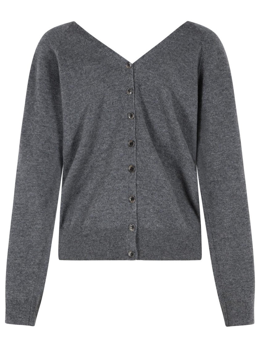 Lisa Yang 'Jiani' Grey Cashmere Cardigan