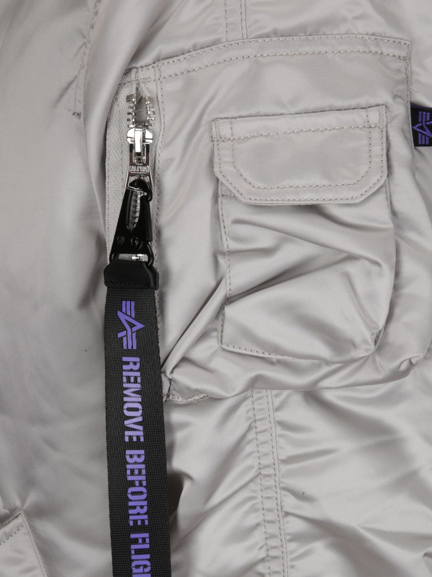 Alpha Industries Bomber Jacket With Zip Front Closure