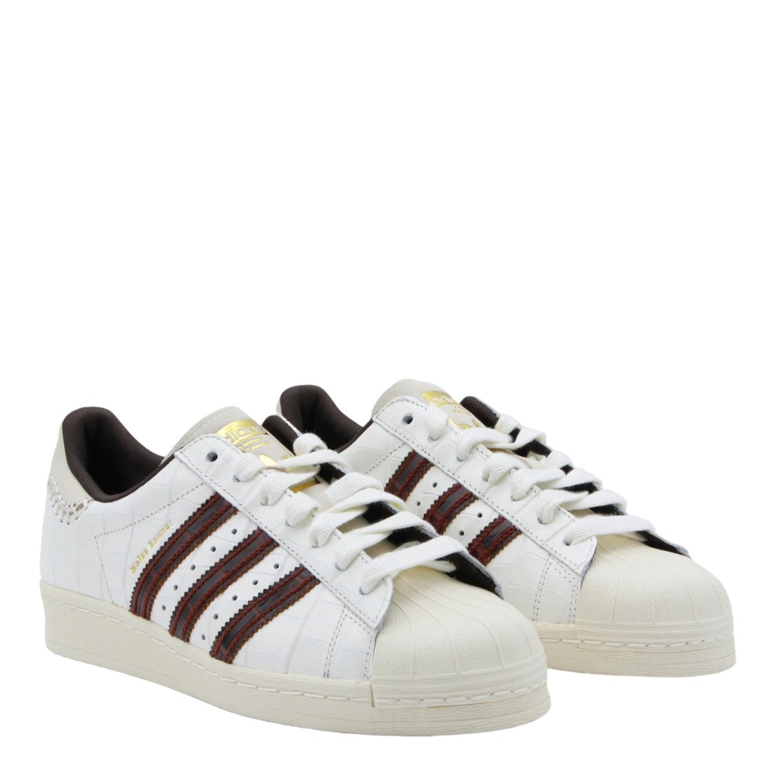 Adidas By Wales Bonner Low-Top Sneakers With Crocodile-Textured Accents
