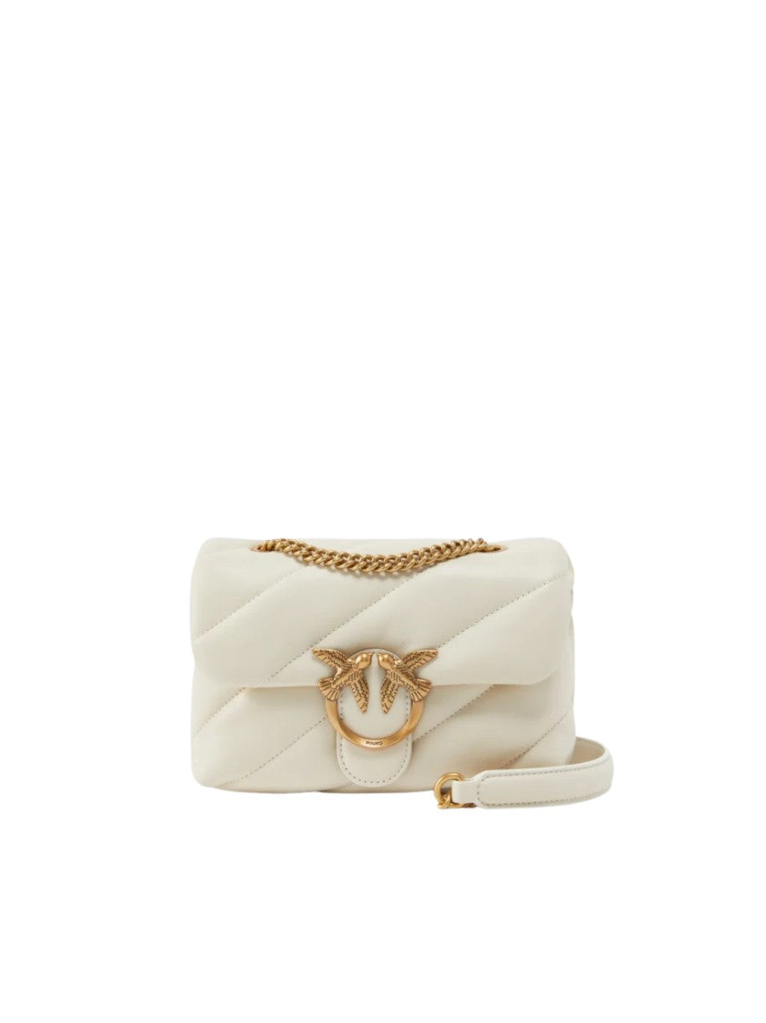Pinko Quilted White Bag