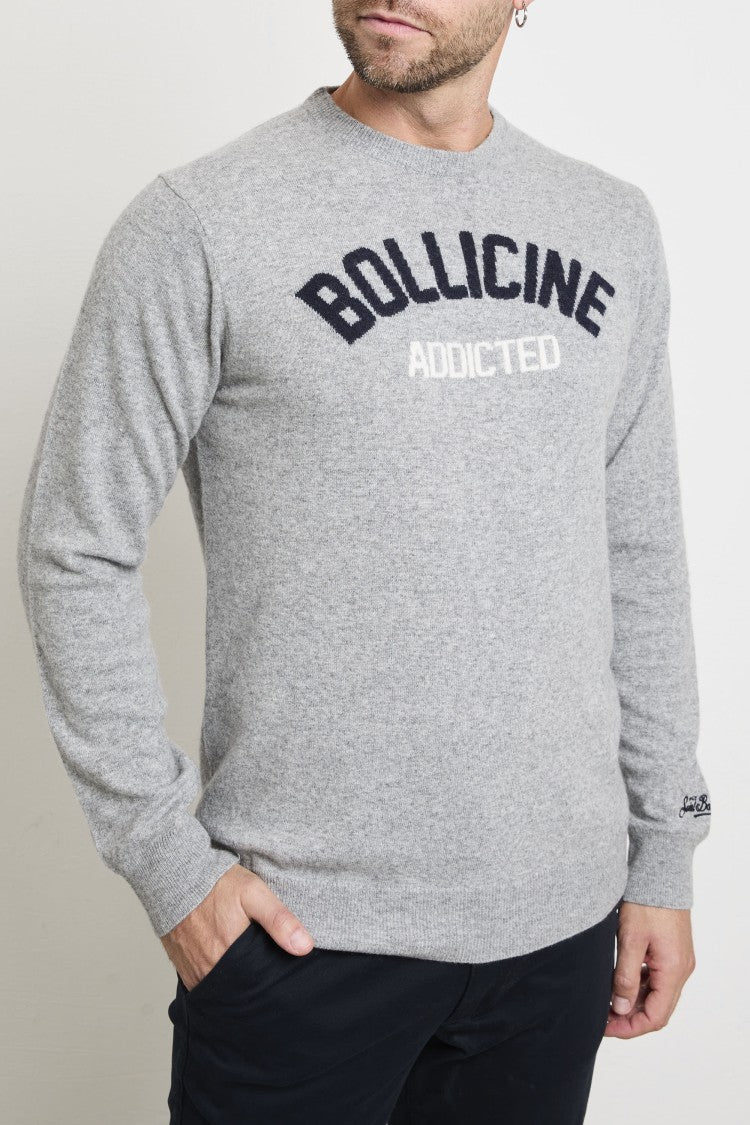 Mc2 Saint Barth Light Grey Crewneck Sweater
