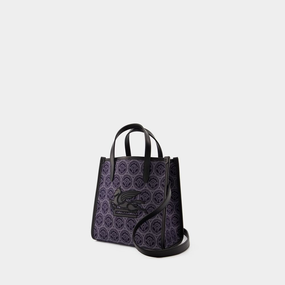 Etro Love Trotter Small Shopper Bag - Cotton - Brown