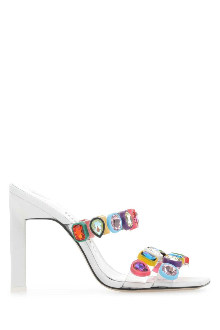 The Attico Embellished Pvc Nanci Mules