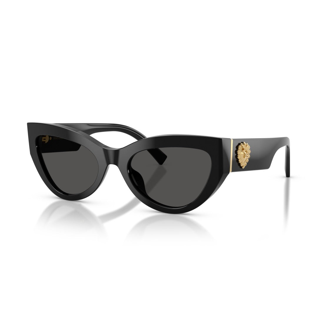 Dolce & Gabbana 0Dg4536 Bold Cat-Eye Sunglasses With Gold Emblem
