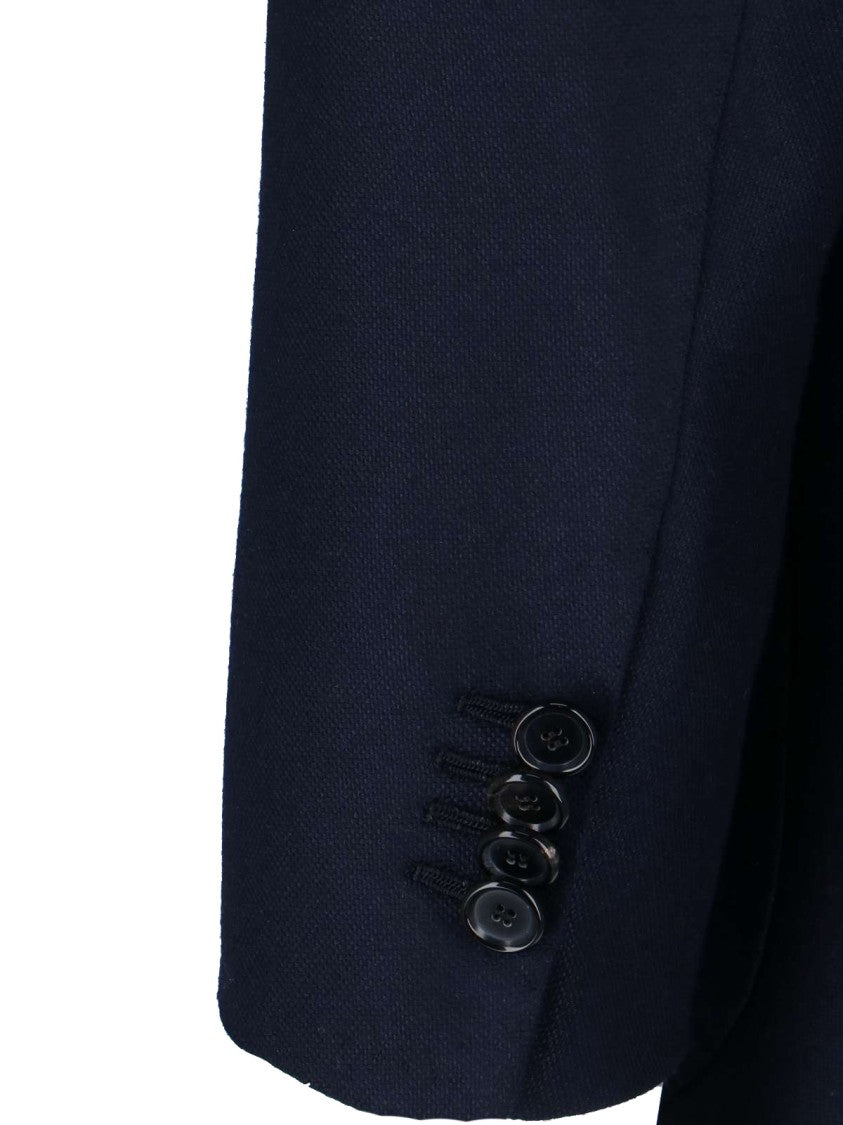Cesare Attolini Single-Breasted Blazer – Navy