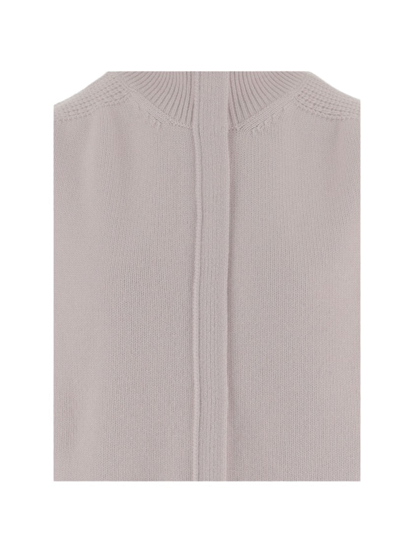 Sa Su Phi Sleeveless Cashmere Sweater With High Ribbed Collar