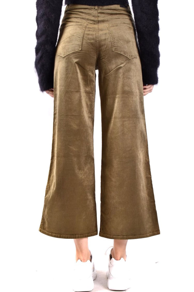 Paige Wide-Leg Corduroy Jeans With High Waist And Design