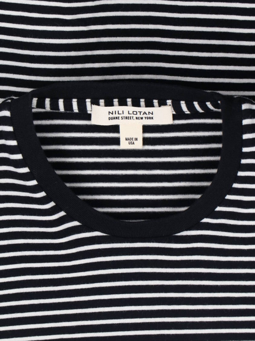 Nili Lotan Classic Black T-Shirt With Round Neckline