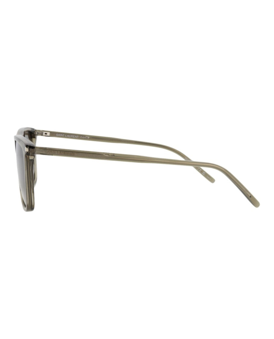 Saint Laurent Square-Frame Sunglasses In Recycled Acetate With Saddle Nose Bridge