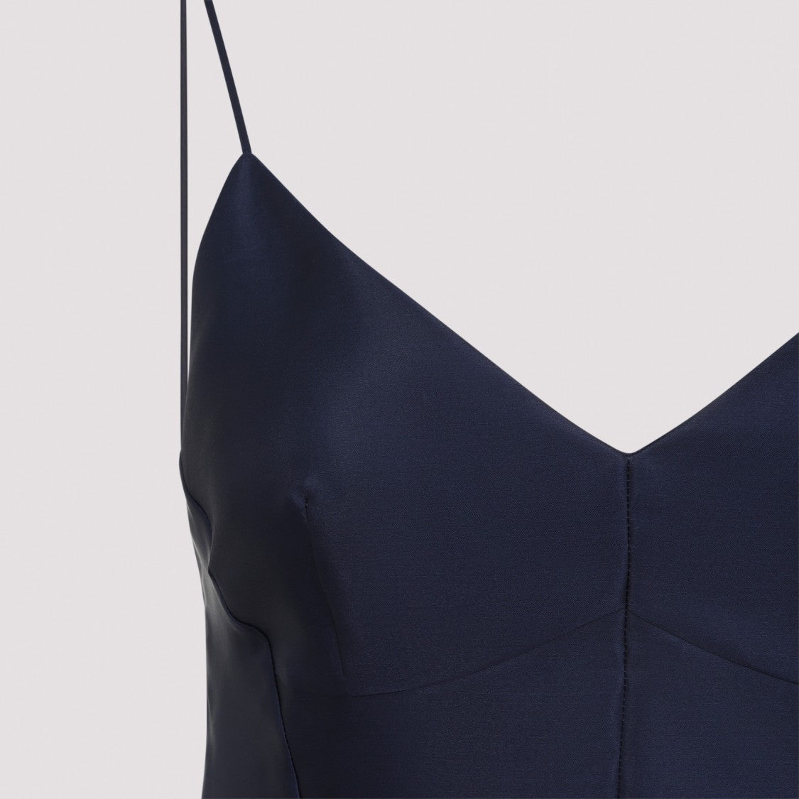 Alberta Ferretti Silk Midi Dress With V-Neckline And A-Line Skirt