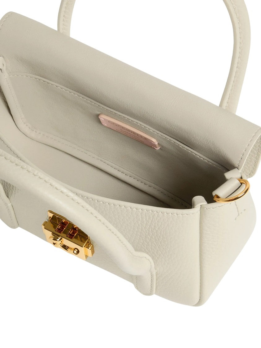 Coccinelle Structured Rectangular Mini Handbag With Gold-Tone Lock