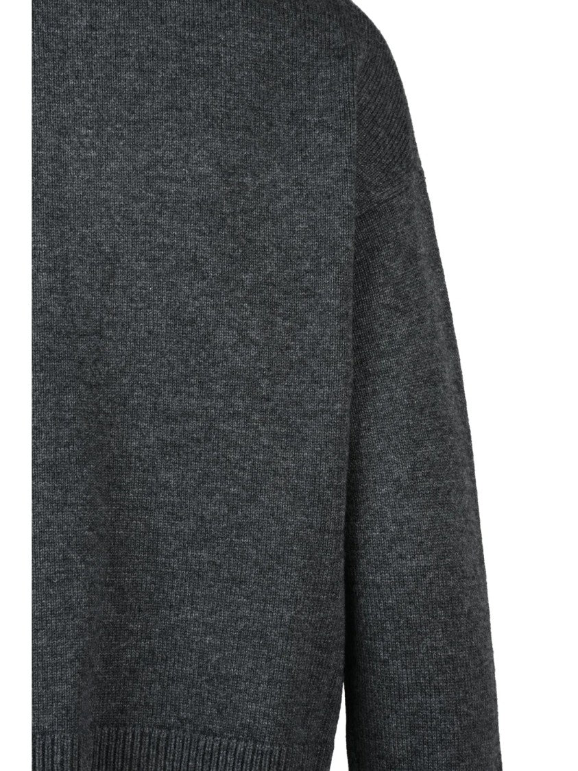Max Mara Cropped Wool And Cashmere Knit Sweater With Buttoned Placket