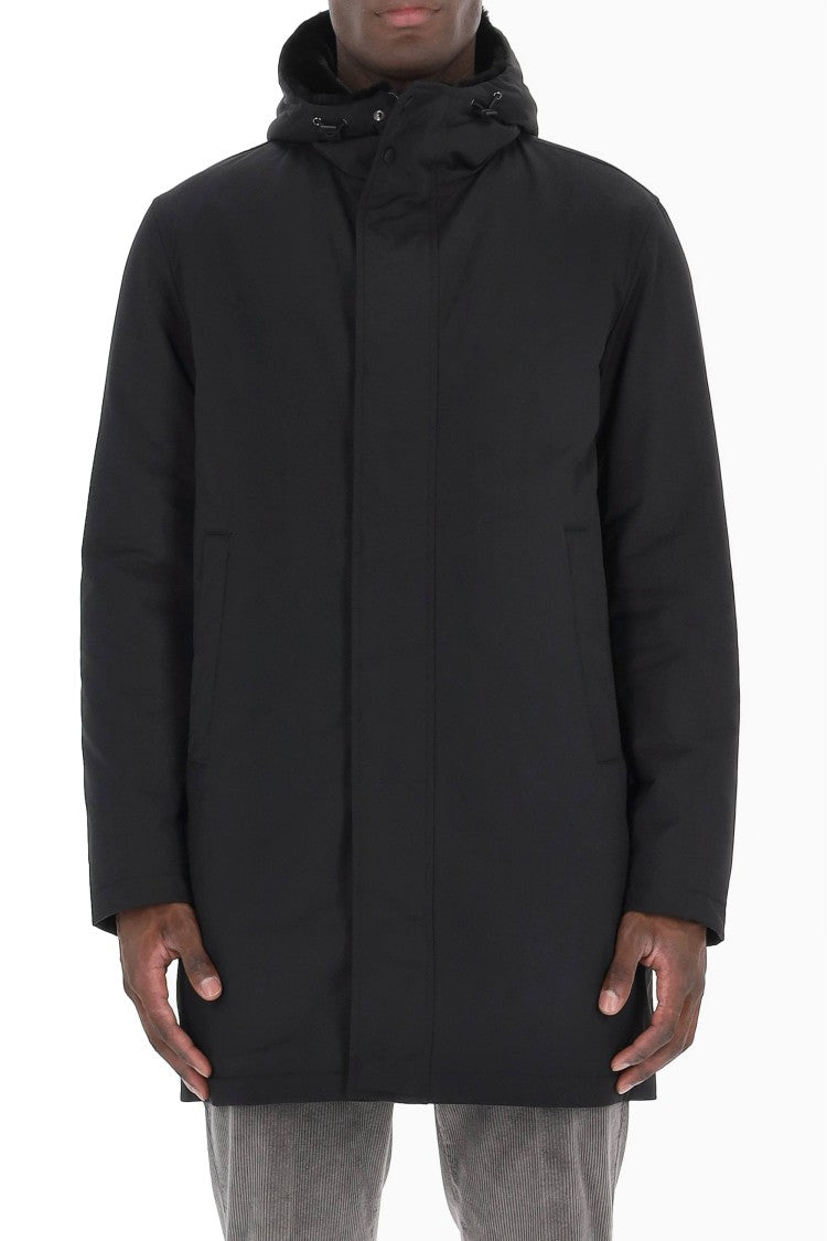 Herno Nylon Parka With Sherpa Lining