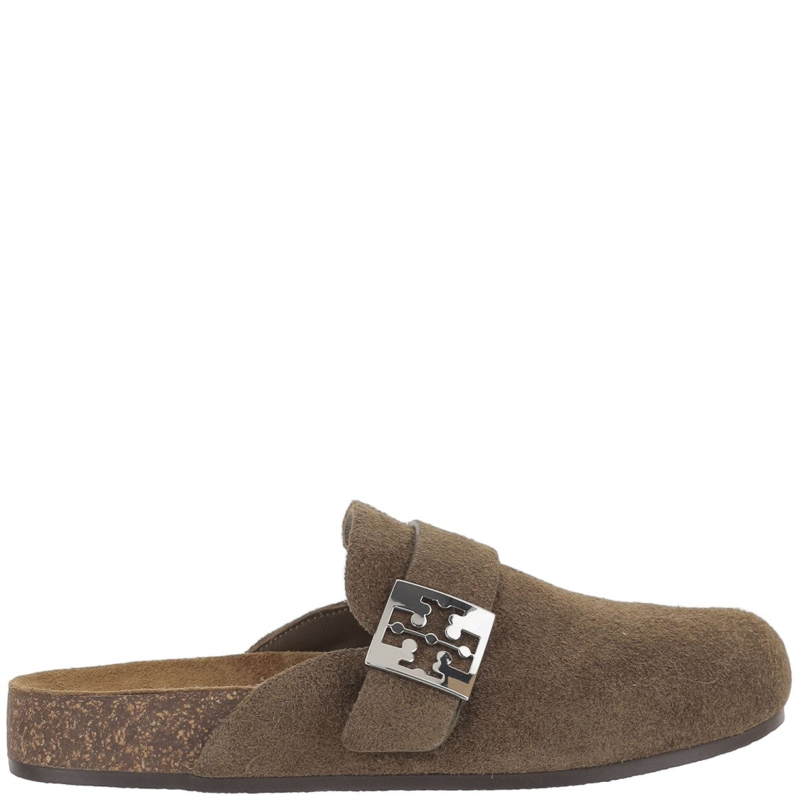 Tory Burch Suede Mules With Ankle Strap