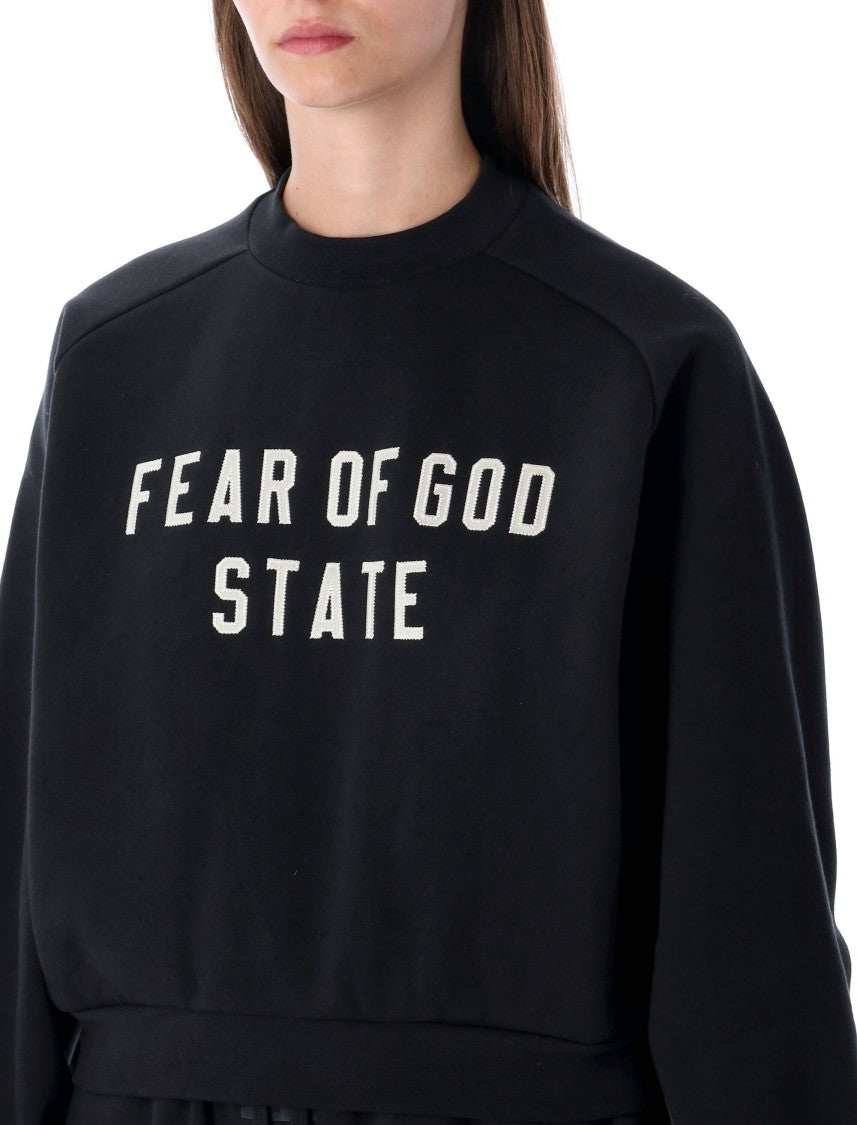 Fear Of God Fleece Raglan Crewneck Sweatshirt