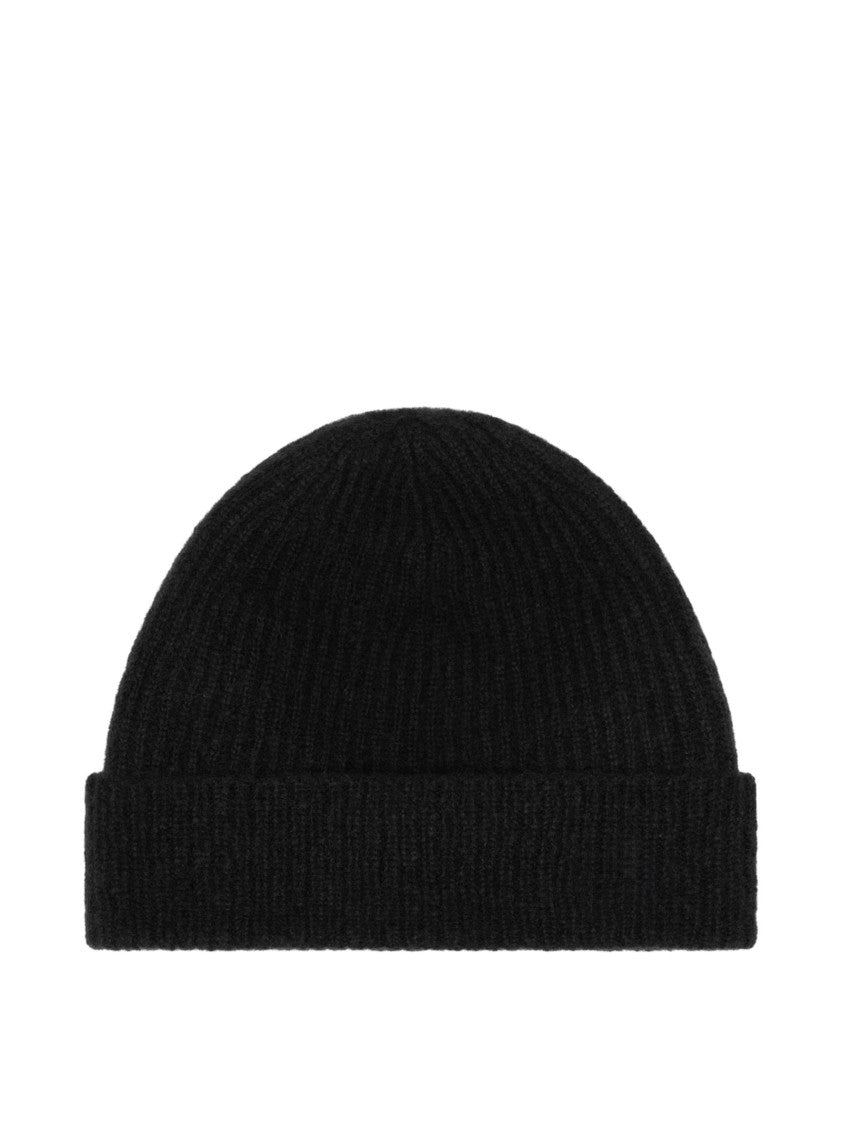 Tom Ford Ribbed Cashmere-Silk Hat With Logo Plaque