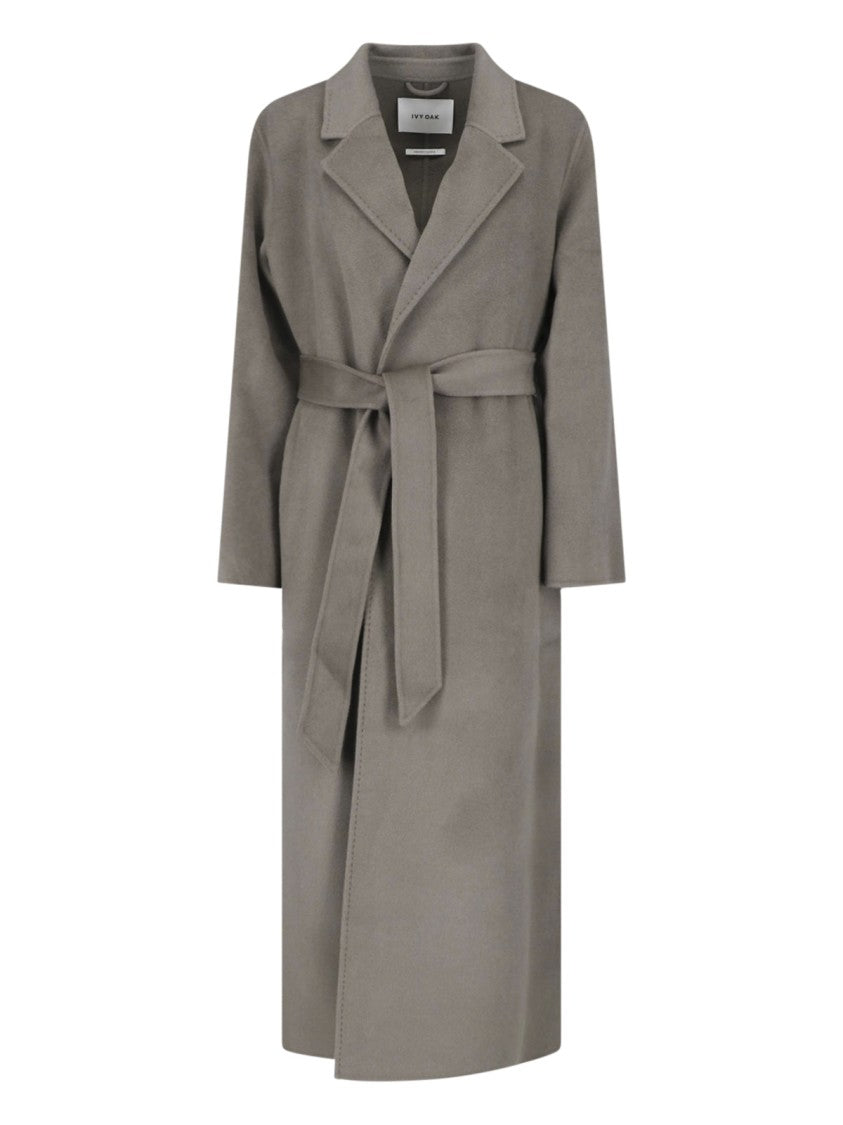 Ivy & Oak Grey Iocelia Belted Wool Coat