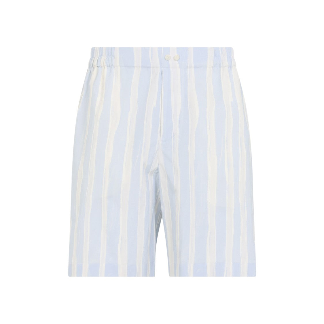 Jacquemus Vertical Striped Bermuda Shorts With Drawstring Waist