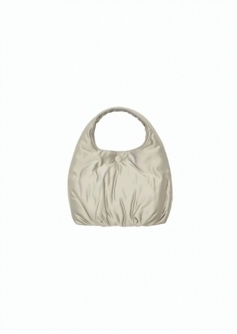 Amomento Seamless Ruched Tote Bag With Circular Handle