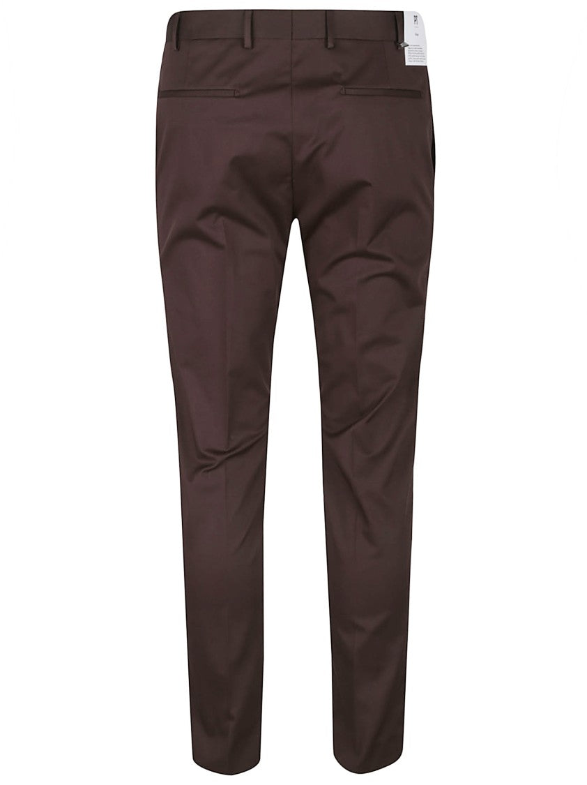 Pt Torino Dieci Brown Slim Fit Pants