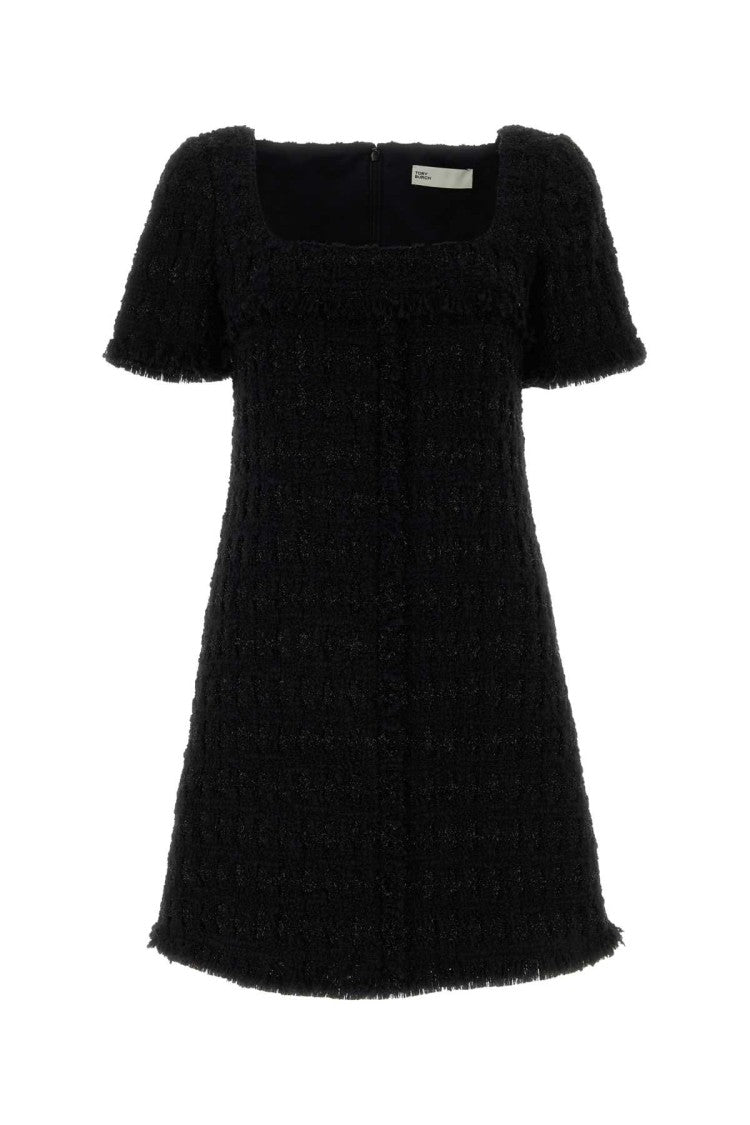Tory Burch Black Tweed Mini Dress