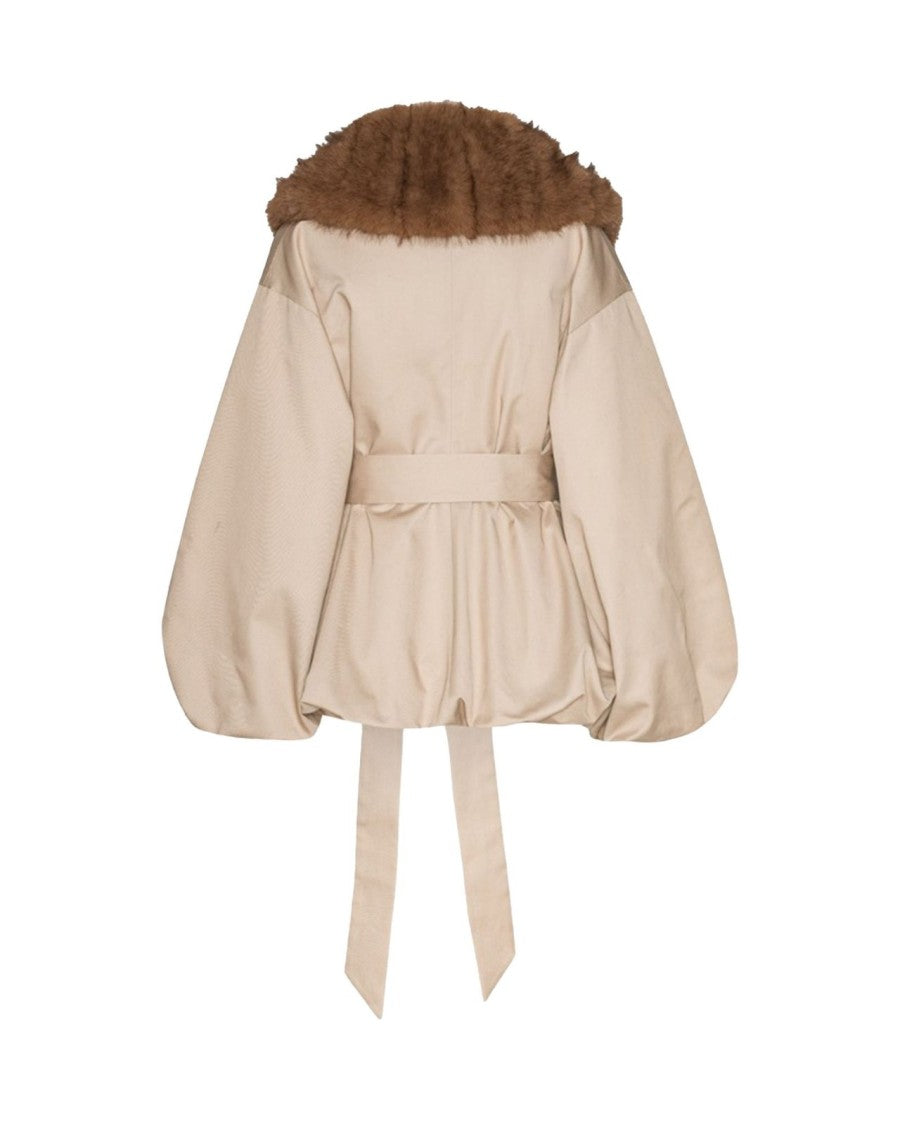 Rotate Faux Fur Collar Jacket