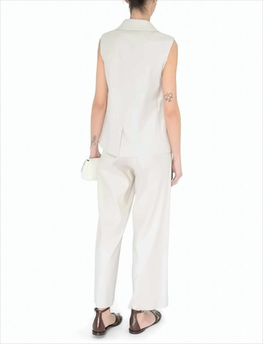 Max Mara Wide-Leg Relaxed Pants With Drawstring Tie