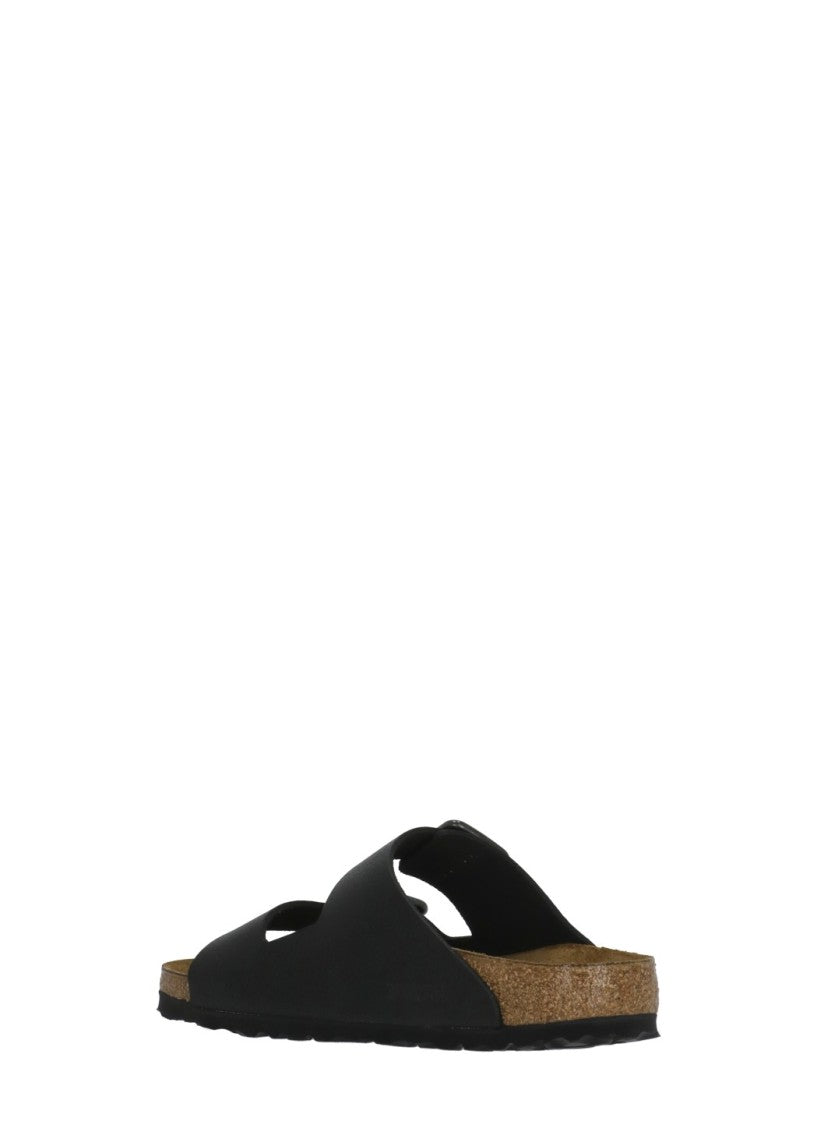 Birkenstock Black Arizona Buckle Leather Sandals