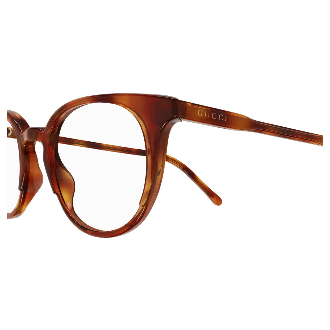 Gucci Gg1214o Tortoiseshell Round Frame Eyeglasses
