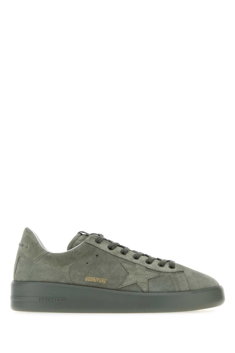 Golden Goose Dark Grey Suede Pure-Star Sneakers