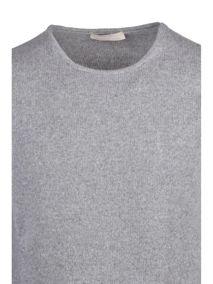 Daniele Fiesoli Cashmere Crewneck Sweater With Fine Knit Texture
