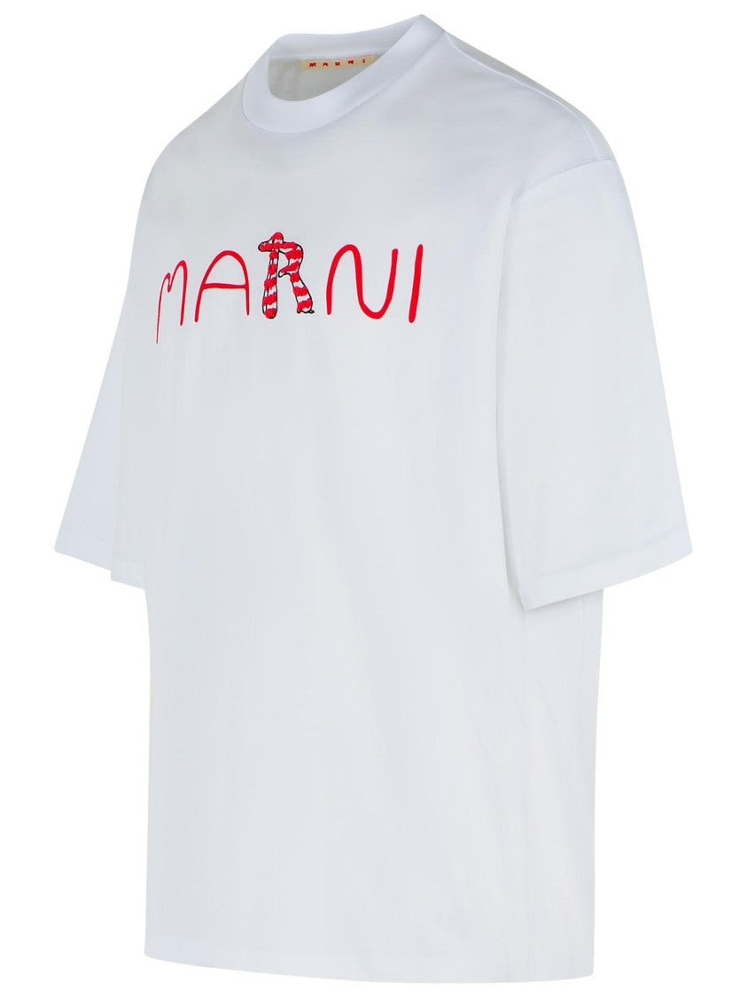 Marni White Cotton T-Shirt