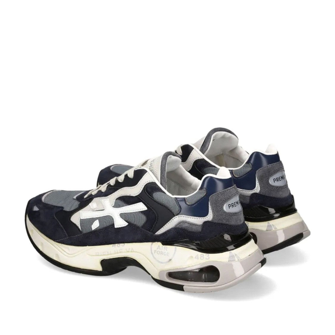 Premiata Multicolor Sharky Cotton Air Cushion Sneakers