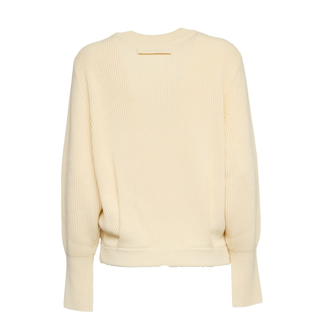 Victoria Beckham Crewneck Ribbed Knit Regular Sweater